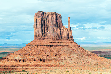 Wall Mural - close-up of mitten monument valley arizona usa navajo nation