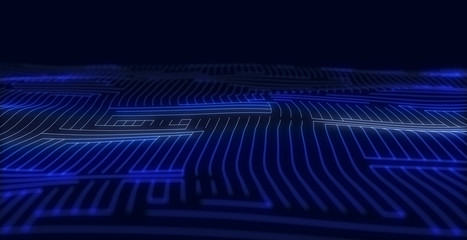Abstract digital background. Big data code matrix. 3d rendering.