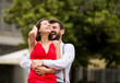 © Sanja - Happy young couple having fun outdoors.