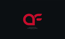 Af Letter Logo Alphabet Design Icon Vector Symbol