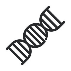 Poster - molecule dna genetic laboratory science and research line style icon