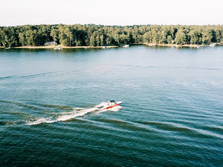 Wall Mural - Boat on a Lake in Summer