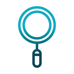 Poster - magnifying glass laboratory science and research gradient style icon