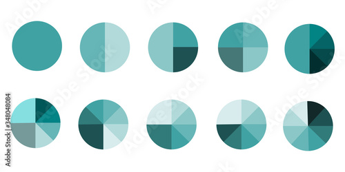 Cuadros en Lienzo Circle or pie chart icon