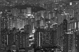 Fototapeta Miasta - Night scene of aerial view of Hong Kong city