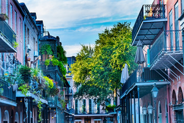 Canvas Print - Old Building French Quarter Dumaine Street New Orleans Louisiana