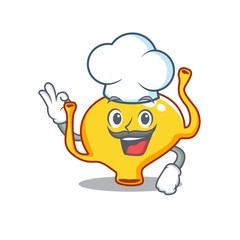 Poster - Bladder chef cartoon design style wearing white hat