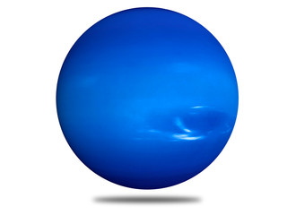 Wall Mural - planet neptune on a white background