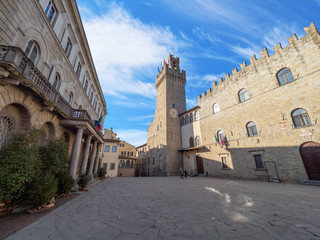 Wall Mural - Arezzo (Italy) - The Etruscan and Renaissance city of Tuscany region. Here the historical center.