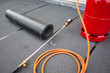 Equipment for bitumen roofing felt repair