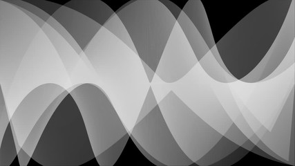 Wall Mural - abstract architecture background. white circular sound wave simple loop . 3d rendering circles patte