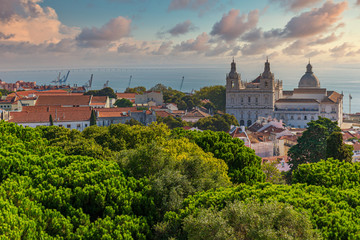 Wall Mural - Santa Engracia church in Lisbon, Portugal