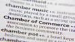 Chamber of Commerce word or phrase in a dictionary.