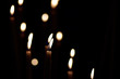 Defocused Image Of Lit Candles