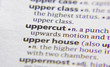 Uppercut word or phrase in a dictionary.