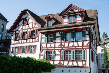 Riegelhaus in Luzern, Schweiz