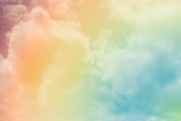 Wall Mural - cloud background with a pastel colour