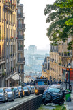Fototapeta  - Narrow Parisian Street in Montmartre