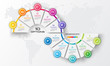 © GfxPapercut - Timeline infographic template,Business concept with 10 options,Vector illustration.