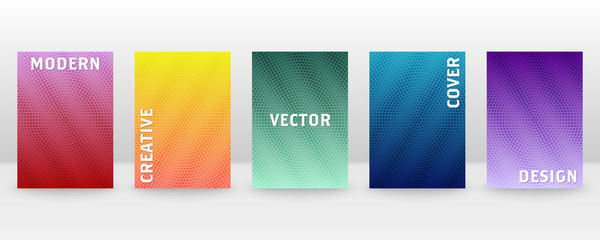Poster - Minimal vector abstract cover notebook design. Planner and diary cover for print. Abstract design for copybook brochures and school books. Notebook paper. Brochure, book, magazine template