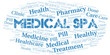 © sharafmaksumov - Medical Spa word cloud collage made with text only.
