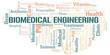 Biomedical Engineering word cloud collage made with text only.