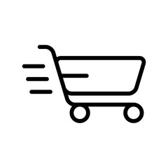 Canvas Print - Cart Shop Icon Vector Design Template