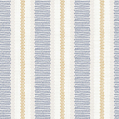 Seamless french farmhouse stripe pattern. Provence blue white linen woven texture. Shabby chic style weave stitch background. Doodle line country kitchen decor wallpaper. Textile rustic all over print