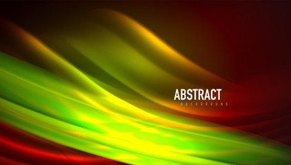 Fluid wave lines background. Trendy abstract layout template for business or technology presentation, internet poster or web brochure cover, wallpaper