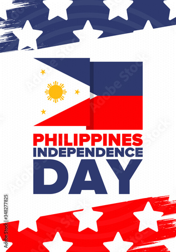 Philippines Independence Day Celebrated Annually On June 12 In Philippines Happy National Holiday Of Freedom Philippines Flag South East Asian Country Patriotic Design Vector Poster Stock Vector Adobe Stock