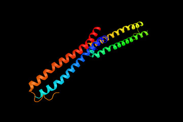 Poster - Serine/threonine-protein kinase 3, an enzyme which presumably allows cells to resist unfavorable environmental conditions. 3d rendering