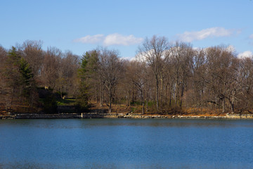  autumn landscape with river