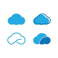 Sticker - Cloud Logo vector