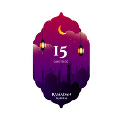 illustration vector graphic for Ramadan month
perfect for celebrate for muslim