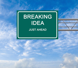 Sticker - Road Sign to Breaking Idea