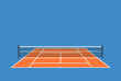 Background of tennis court. FLat vector illustration