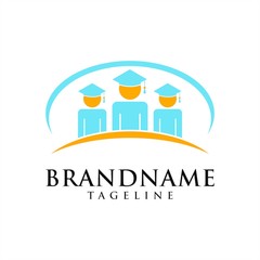 Wall Mural - education logo icon design illustration