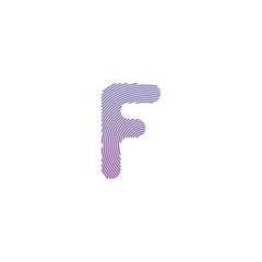 letter f logo icon vector