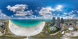 Fototapeta  - South Beach Miami Beach, Florida 360 Panorama Aerial