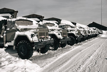 Abandoned Military Vehicles On The Territory Of An Abandoned Military Unit In Russia