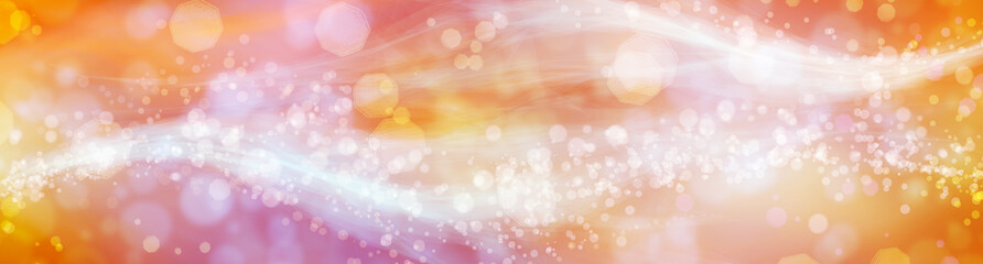 Wall Mural - orange abstract background with flowing bright lines.