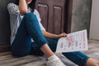 © LIGHTFIELD STUDIOS - Cropped view of woman holding document with foreclosure and final notice lettering on floor in room
