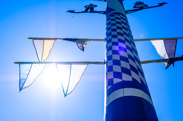 Poster - typical old bavarian maypole