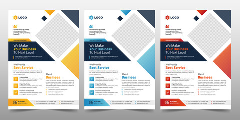 Creative Corporate & Business Flyer Brochure Template Design, abstract business flyer, vector template design. Brochure design, cover, annual report, poster, flyer