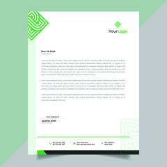 Business Corporate Letterhead Design Template, Abstract vector Illustration.