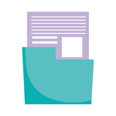 Poster - school folder file information isolated icon design