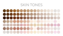 Skin Tone Colors Swatches