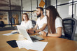 © hetmanstock2 - Students create a new project. Team working in a office