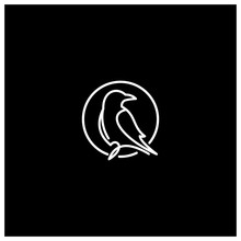 Raven Simple Logo Icon Designs