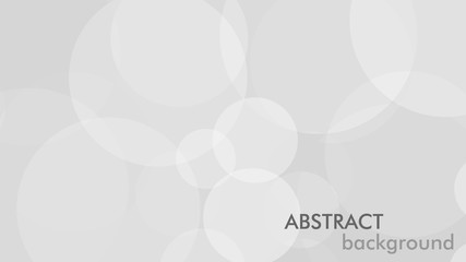 Fototapete - Abstract background with gray circle. White and grey abstract modern transparency circle presentation background. Vector circles template vector design. Object web design. Round shape. Minimal poster.